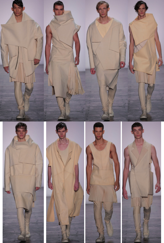 Spring 2016 collection by Ruone Yan, B.F.A. Menswear Design