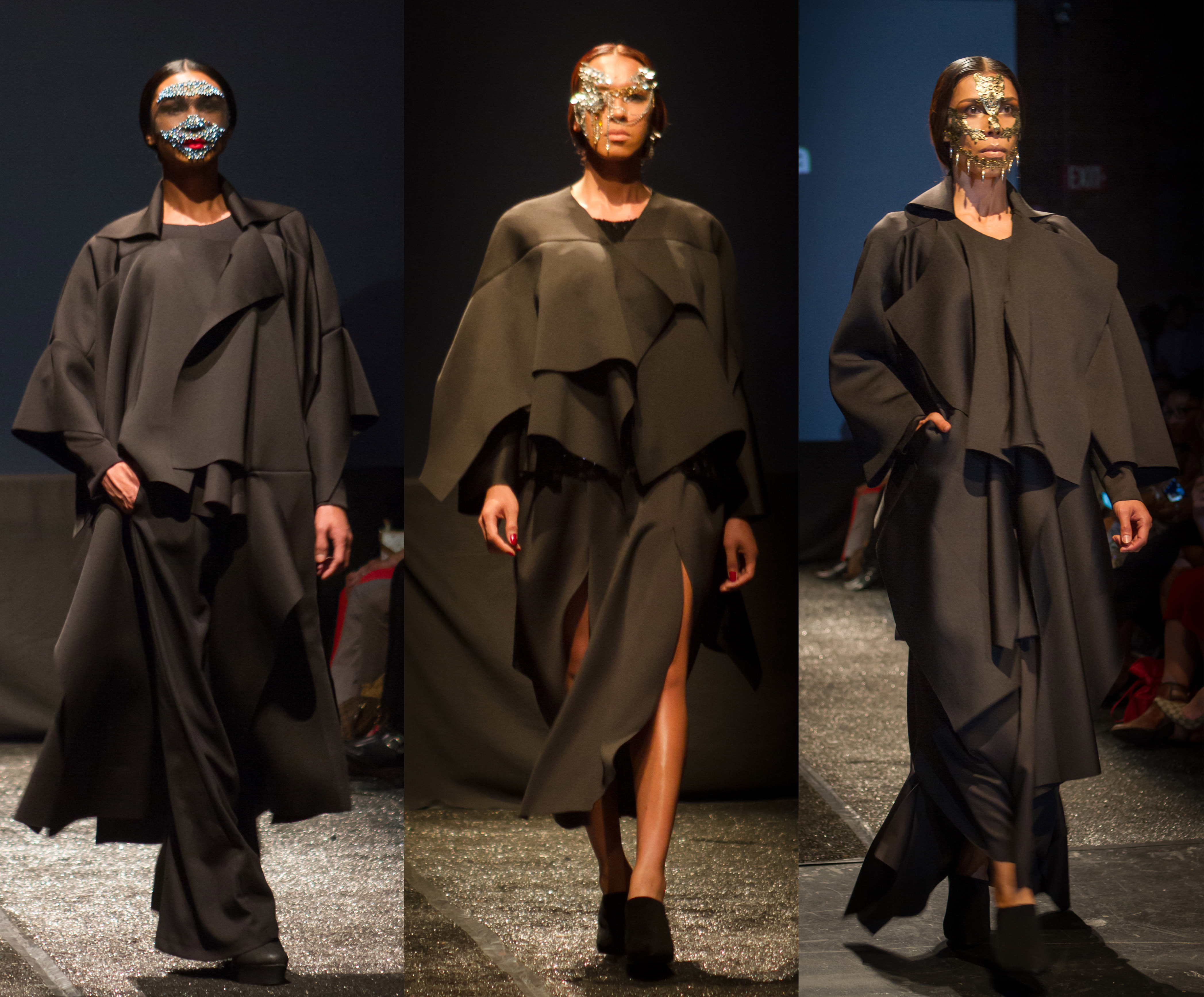 Veejay Floresca’s designs at LA Fashion Design Competition 2014. Photo courtesy of Dave Lohr