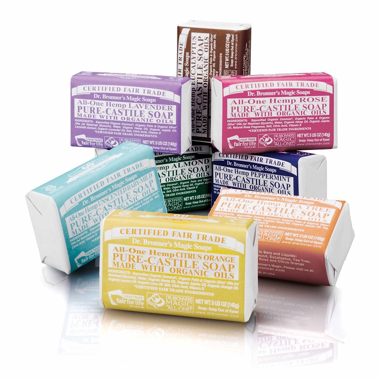 Dr. Bronner’s Body soap bar. Photo courtesy of Dr. Bronner