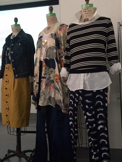 Fong came prepared with examples to highlight personal styling techniques and the different styles that Anthropologie caters to.