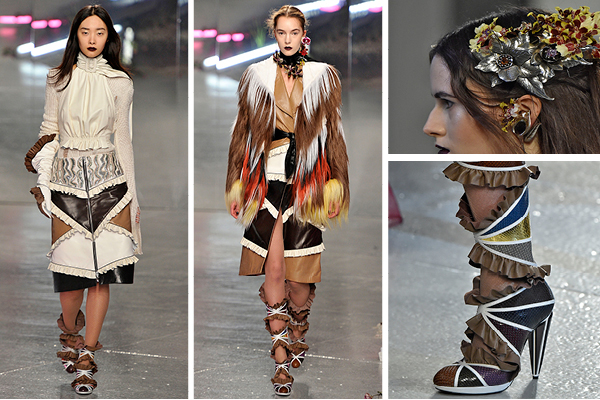 Looks and details from Rodarte's 2016 runway show. Image courtesy editorialist.com