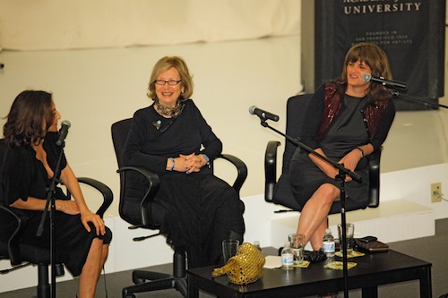 Nathalie Rykiel (from left), Gladys Perint Palmer and Cathy Horyn at last week's symposium. All photos by Randy Brooke