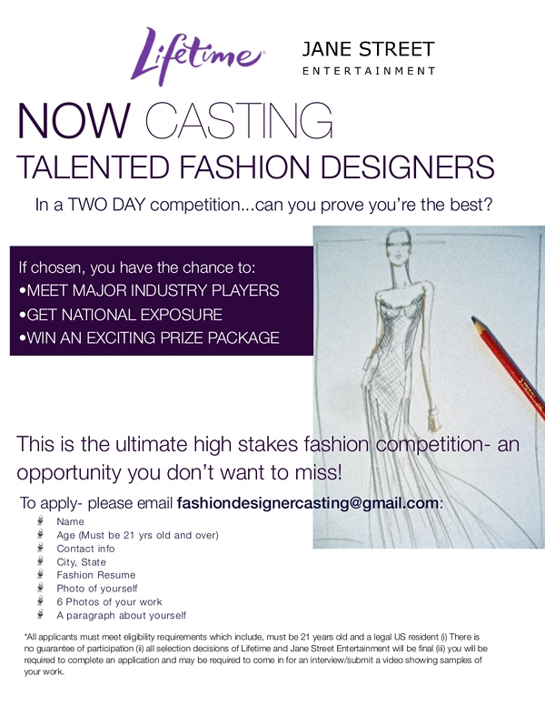 Casting Call For Fashion Designers! | Fashion School Daily