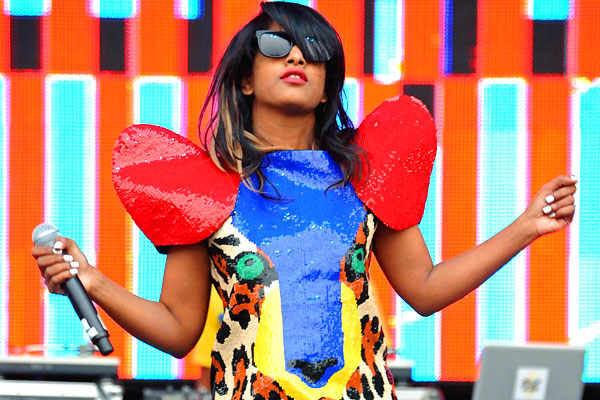 Electronica/alternative/hip-hop/dance music artist M.I.A. performs at Outside Lands in 2009.