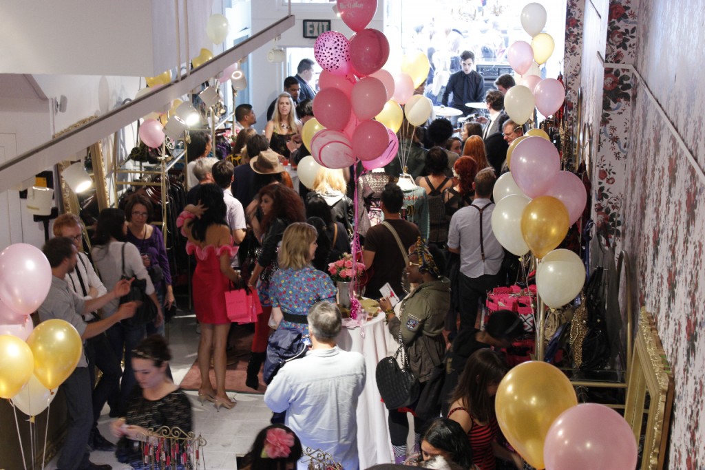 A shot of the crowd from the upper level