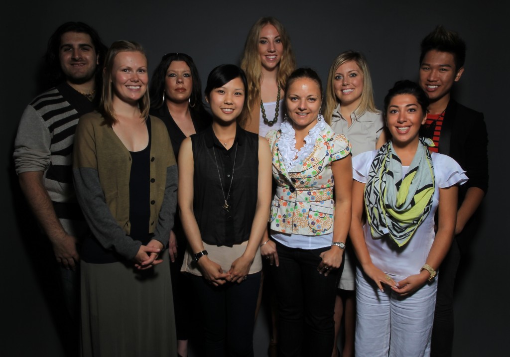 Beyond the Front Row Board Members (L-R: Roman, Heather, Bridget, Sharon, Amy, Ana, Courtney, Raha, Daniel)