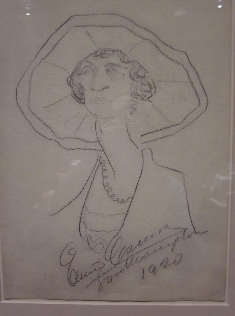 Enrico Caruso (1873 - 1921) Lady with hat, Southampton.  