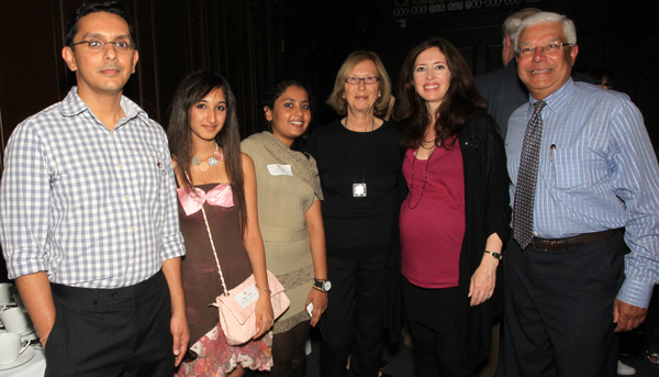 Rahul Pathak, student Naoumi Tripath, student Uma Anupindi, Gladys Perint Palmer, Edith Mead Barker, and Sada Chidambaram