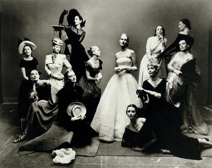 Photo from 1947 group portrait of most photographed models of the decade