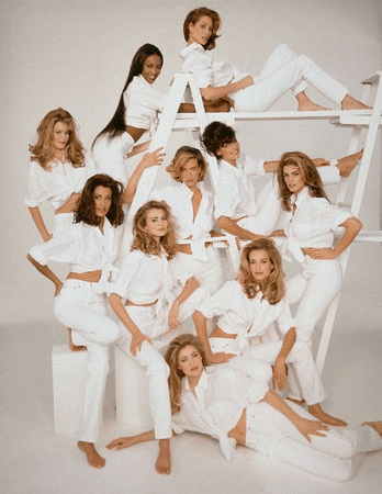 Vogue's April 1992 issue with the top models of the 80's and 90's