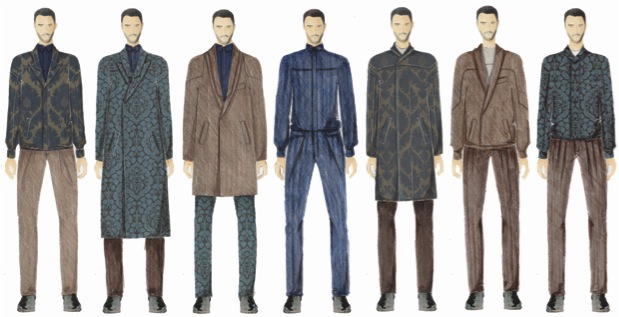 Illustration Lineup for her Fall 2014 Collection