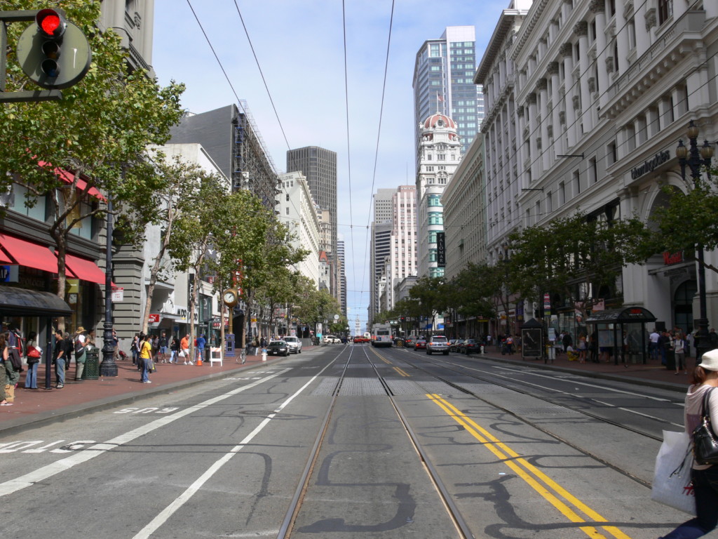 San Francisco Market Street Between 4th and 5th street