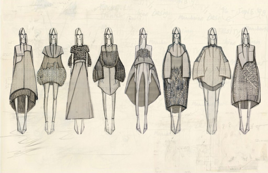 Illustration Lineup for her Spring 2015 Collection.