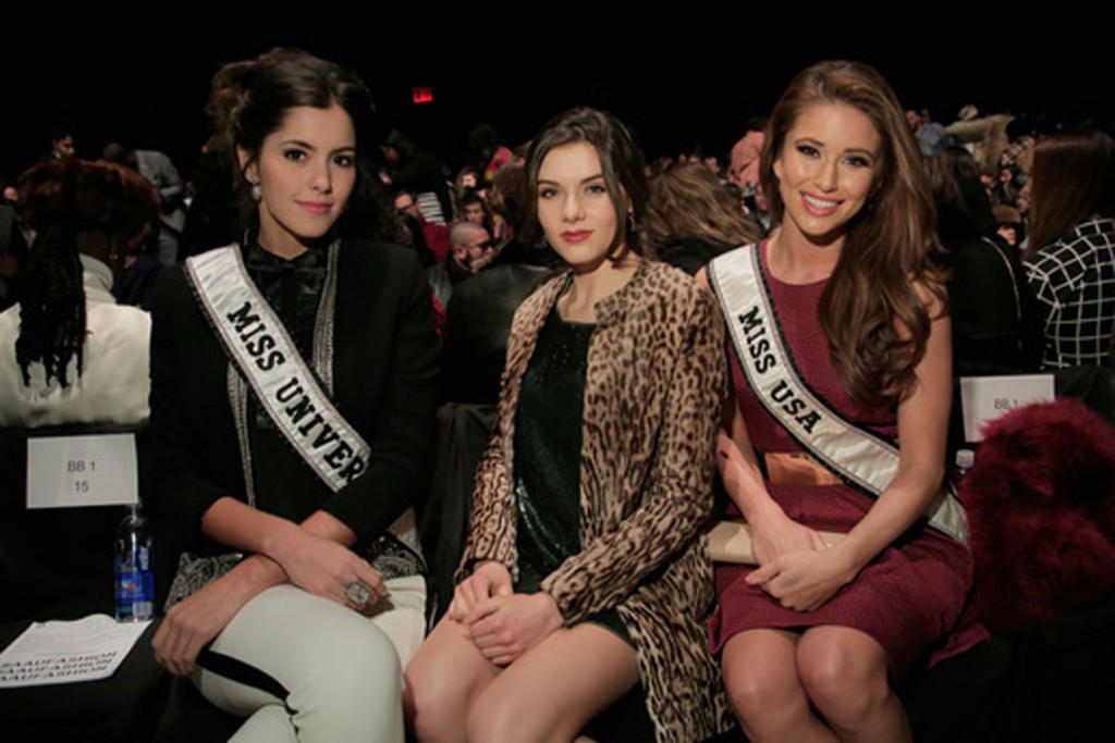 . Miss Universe 2014 Paulina Vega, Miss Teen USA 2014 K. Lee Graham, and Miss USA 2014 Nia Sanchez.    Image: Getty Images