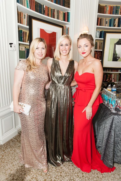 From left: Michelle Harris, Maria Hemphill and Lily Kaplan at L'Atelier. Image: Drew Altizer