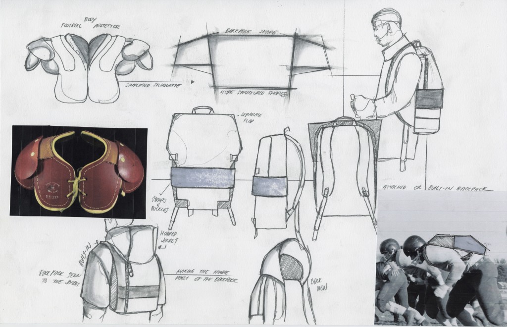 A page from Bianda’s graduation collection sketchbook. Image: courtesy of Livia Bianda