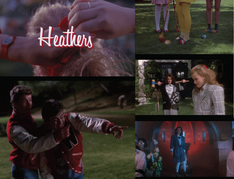 Still’s from the “Heathers” movie, which is a main source of inspiration for this collection. Image: courtesy of eremy Vu, Lupita Ramirez and Justin Lei Wang.