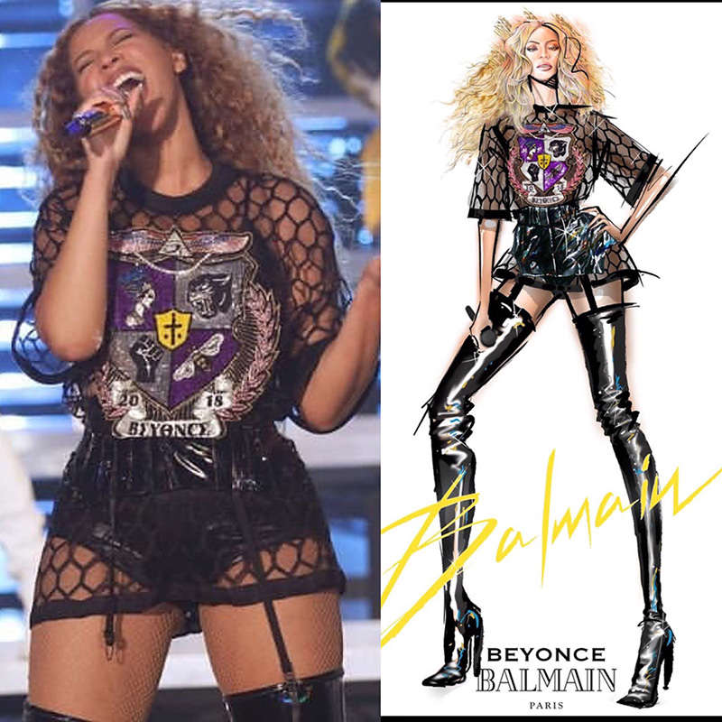 Beyonce s Coachella Outfits were More Than Pretty Costumes Fashion School Daily