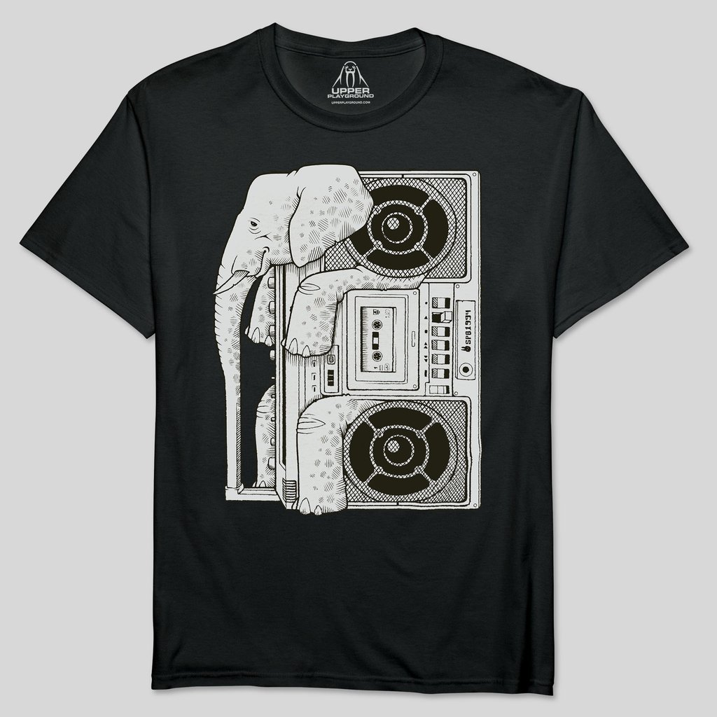 "Elephant Jam's" T-shirt by Jeremy Fish 