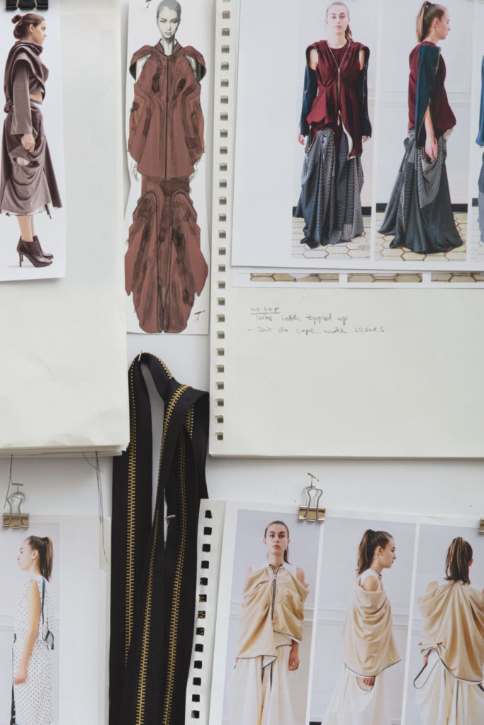 Moodboard for Hanbit Ku's collection. Photography by Danielle Rueda.